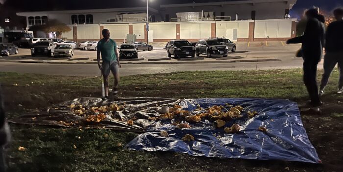 Pumpkin smashing event lets students release rage on pumpkins
