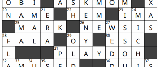 Concordia Culture Crossword: Home States SOLUTIONS