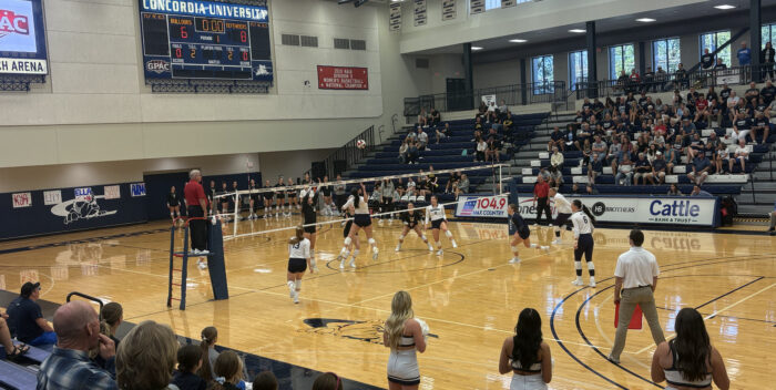 Bulldog volleyball makes history in a five-set win vs. University of Providence