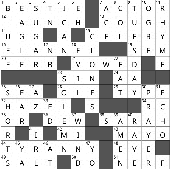 Concordia Culture Crossword: A Midwest Winter SOLUTIONS