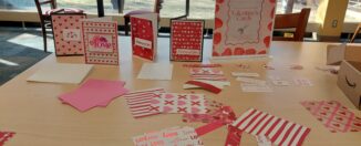 Valentine’s Day activities bring students to Link Library to share friendship, creativity
