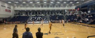 Men’s basketball struggles defensively on senior night, loses to Mount Marty 83-72