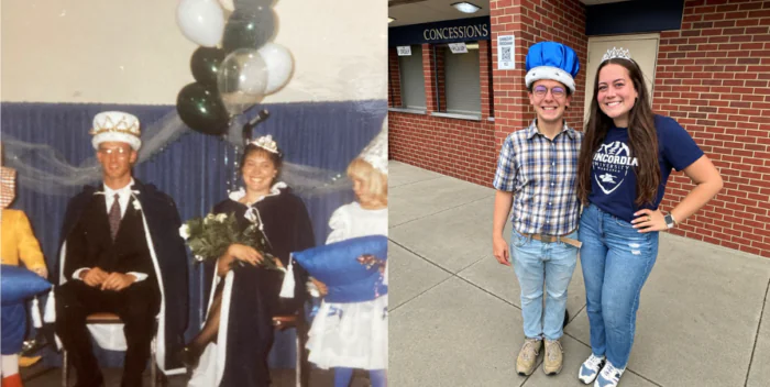 Concordia crowns relatives of 1995 Homecoming King and Queen as Homecoming royalty during 2026 festivities