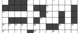 Concordia Culture Crossword: Campus Majors