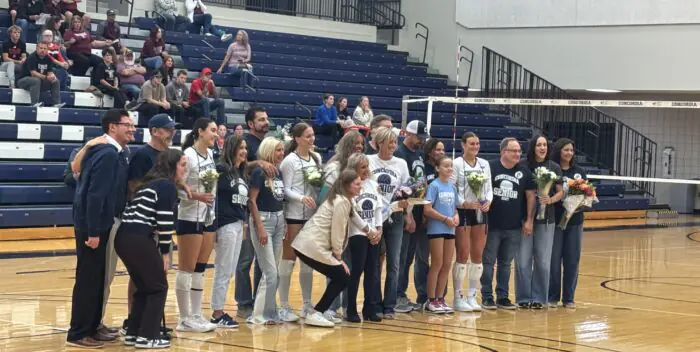 Concordia volleyball stays undefeated in Senior Day win against Morningside